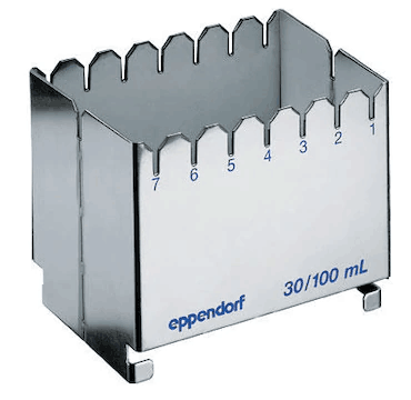 德國(guó)艾本德（Eppendorf）ReservoirRack,用于存放10mL、30mL和100mL試劑槽。最多可以放置7個(gè)試劑槽模塊或試劑槽