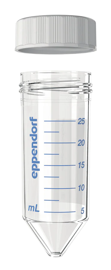 艾本德Eppendorf Conical Tubes 25 mL 帶螺旋蓋, 25 mL, 啟動套裝，4  個(gè)單離心管架，6  個(gè)轉(zhuǎn)子適配器，轉(zhuǎn)子孔可容納 50  mL 錐形管, PCR 潔凈級, 無